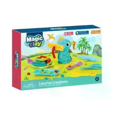 Imagem de Kit Massinha de Modelar Infantil com Molde e Acessórios para Coordenação Motora e Percepção Tátil DDG Toys