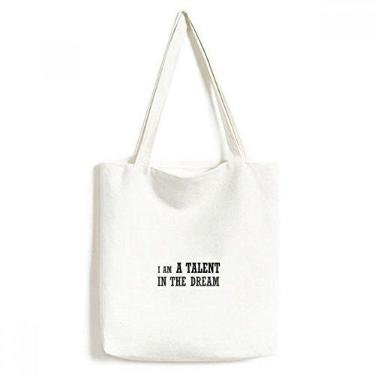 Imagem de Bolsa de compras casual I Am A Talent In The Dream