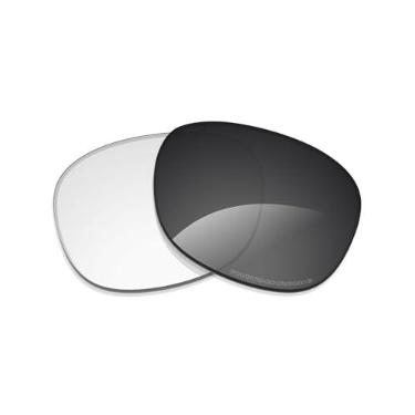 Imagem de Alphax Lentes de reposição Adapt Grey fotocromáticas não polarizadas para óculos de sol Ray Ban Olympian I Deluxe RB3119M 62 mm