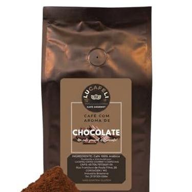 Imagem de LUCAFELI Café Gourmet Aromatizado Chocolate 100% Arábica Moído 500g