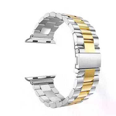 Imagem de Pulseira Aço Elos Smartwatch Relogio Relogio Smartband