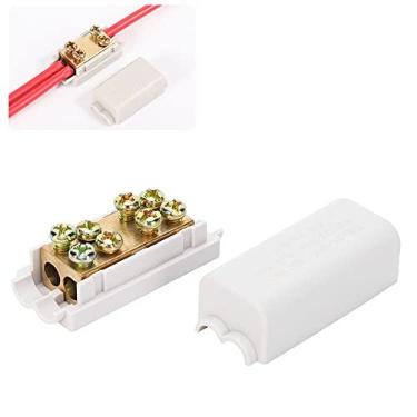 Imagem de 2 Unidades de Divisor Principal de Alta Potência, Divisor de Fiação de Condutor de Latão, Terminal de 1 Entrada 2 Saídas para Interruptor de Luz de Cúpula, Medidor Elétrico Com