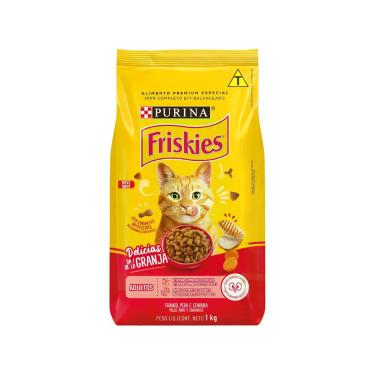 Imagem de Ração Premium para Gato Friskies - Frango Adulto 1kg