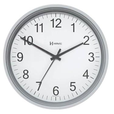 Imagem de Relógio de Parede Quartz Cinza