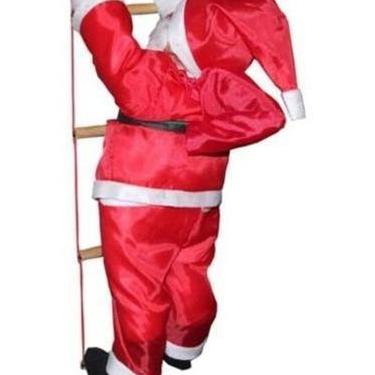 Imagem de Papai Noel Escalador Com Escada 90cm Enfeite Natal Top - Targueria Nat