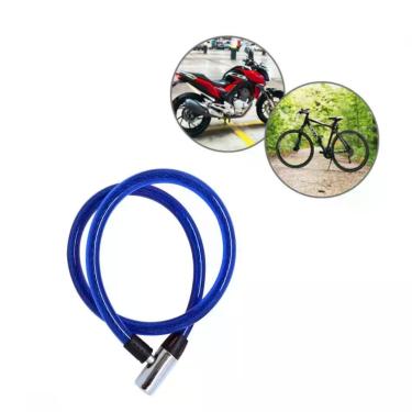 Imagem de Cadeado Flexível Para Moto Com Chave Trava Segurança 1m - Western