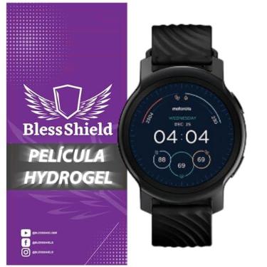 Imagem de Película Hydrogel para Moto Watch 100 - BlessShield Cobertura Total (3 unidades)