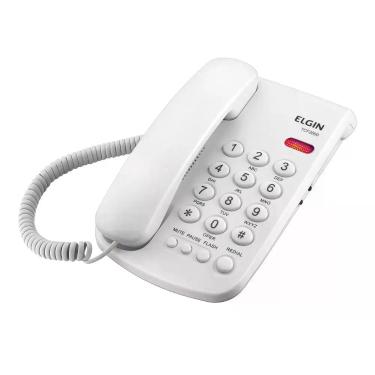 Imagem de Telefone ELGIN TCF-2000 com Indicacao de Chamadas Branco, Branco