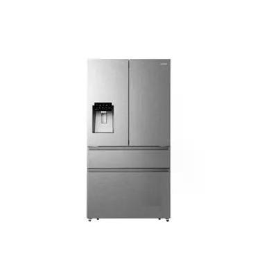 Imagem de Refrigerador Gorenje French Door Frost Free Inverter 466L com Dispenser de Água e Gelo Inox 220V