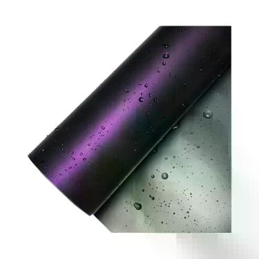 Imagem de Filme Vinílico Autoadesivo Ultra Fosco PET Metálico Preto Roxo Ghost P