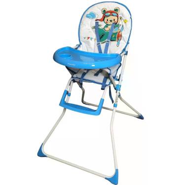 Imagem de Cadeirinha de Alimentação Passear Baby Alta Papa Azul Avião