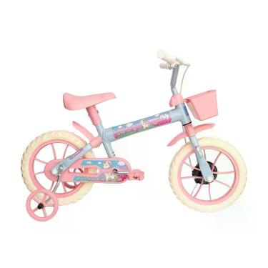 Imagem de Bicicleta Infantil Aro 12" Verden Bikes Paty Rosa com Rodinhas e Cesti