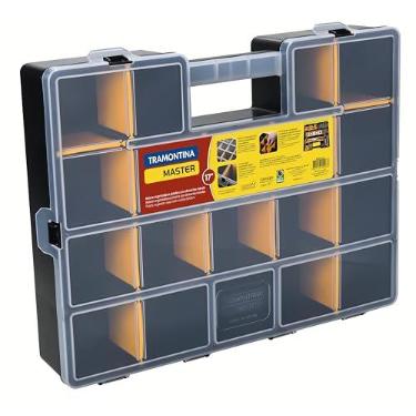 Imagem de Tramontina Organizador Plastico com compartimentos, Maleta organizadora Plastica 17"