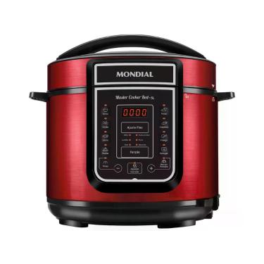 Imagem de Panela de Pressão Elétrica Mondial 5L  Digital Master Cooker Red PE-39
