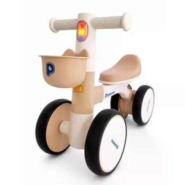 Imagem de Bicicleta de Equilíbrio 4 Rodas ZIG ZAG cor Marrom Passear Baby - 4130