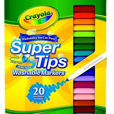 Imagem de Canetinhas Laváveis Super Tips 20 Cores Crayola