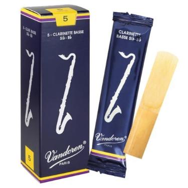 Imagem de Vandoren Clarinete de baixo CR125, palhetas tradicionais força 5; caixa com 5