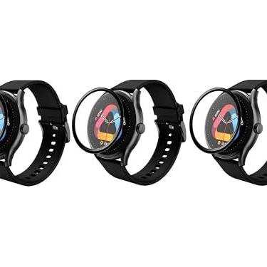 Imagem de Combo 3x Película Protetora Ceramic 9D Full Para Smartwatch QCY GTS8 GTS7 Tela 1.43