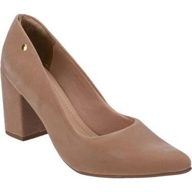 Imagem de Sapato Feminino Scarpin Bico Fino Retro Diversas Cores Conforto Salto Alto 8cm Macio Lóris Shoes 9484 (Nude, BR, Adulto, Numérico, 37)