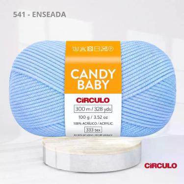 Imagem de Fio de Lã Candy Baby 100g 300m 100% Acrílico para Crochê e Tricô  Maci