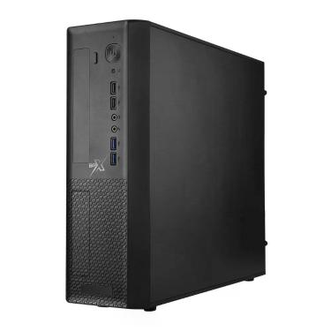 Imagem de Gabinete Office BRX Slim ST-01 SFF Micro ATX - MINI-ITX Aço com Trava de Segurança e Sensor de Intrusão BR-X