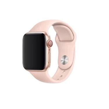 Imagem de Pulseira Silicone para Appl e Watch 38mm e 40mm - rosa areia - worldwi