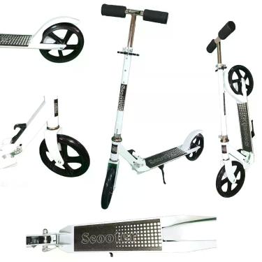 Imagem de Patinete Crianças Jovens e Adultos Ajustável Branco 100Kg - Analu Kids