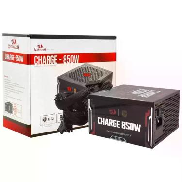 Imagem de Fonte Gamer Redragon Charge 850W ATX 3.1 80 Plus Bronze Preto, 100-240