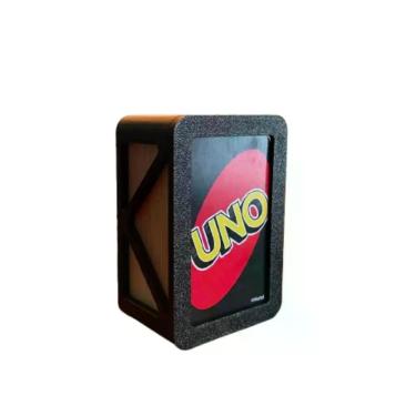 Imagem de Caixa para UNO  Estojo Resistente para Guardar Cartas - A1, Preto