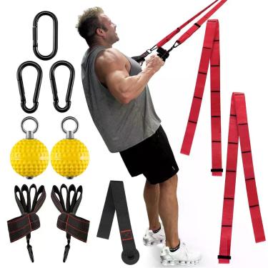 Imagem de Kit de Treino de Pegada 2 em 1 com Bolas de Pegada e Alças para Dedos 