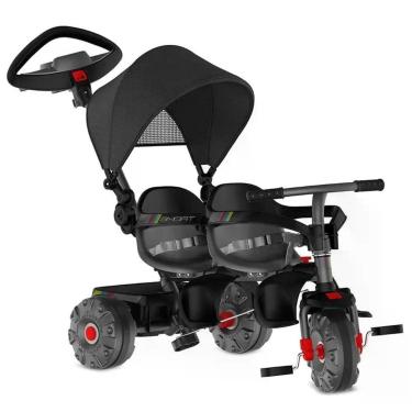 Imagem de Triciclo Smart 2 Lugares com Haste Direcionável e Capota Retrátil - Ba