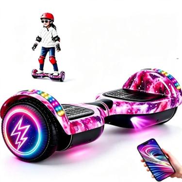 Imagem de Hoverboard Rosa Galaxia 6.5 Skate Com LED - GBG STORE