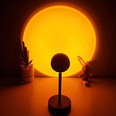 Imagem de Lâmpada LED projetor de Pôr do Sol, com rotação de 180 graus - Carregamento USB