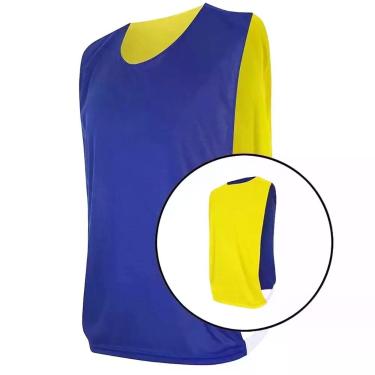 Imagem de Colete de Treino Dupla Face TRB Azul Royal e Amarelo