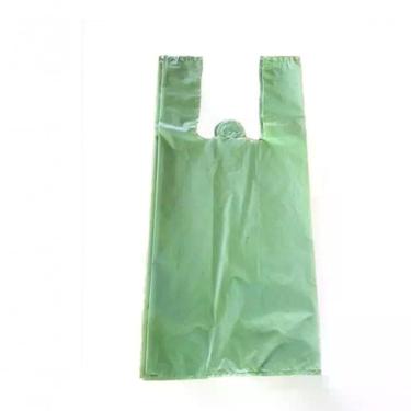 Imagem de Sacola Plástica Reciclada 40x50 Verde para Embalagens Diversas com Espessura Resistente Micra 5 Higipack