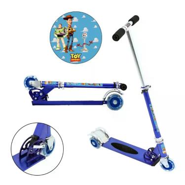 Imagem de Patinete Toy Story Disney 3 Rodas Ajuste de Altura Azul - DM Radical