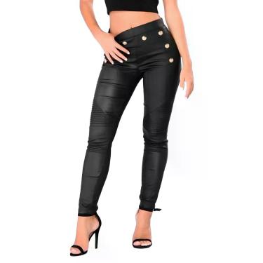 Imagem de Calça Legging Super Sexy Lycra Cirré Preto M333 - Fantasy Shopping Bra