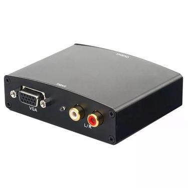 Imagem de Conversor VGA para HDMI NWT Conversão VGA + Áudio RCA para HDMI 110V~220V