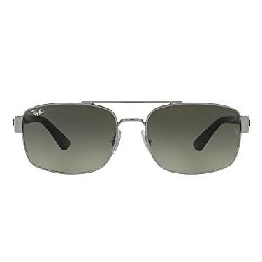 Imagem de Ray-Ban Óculos de sol quadrados masculinos RB3687, Cinza/cinza dégradé, 61 mm