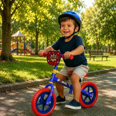Imagem de Bicicleta De Equilíbrio Infantil Sem Pedal - Azul - UNITOYS