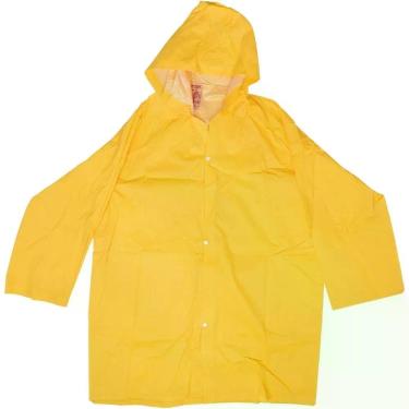 Imagem de Capa de Chuva Modelo Italiano com Forro Interno e Costura Amarela Worker 240g