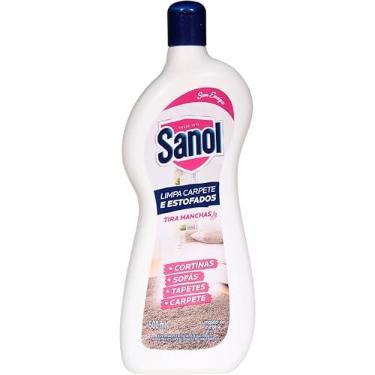 Imagem de Sanol Limpa Estofados E Carpetes Oxy2 500 Ml Branco | Remove graxa, gordura, manchas e encardidos de sofás, tapetes e colchões, ajudando a restaurar a cor