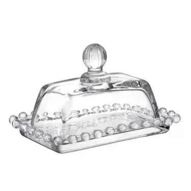 Imagem de Manteigueira De Cristal De Chumbo Wolff Pearl Com Tampa