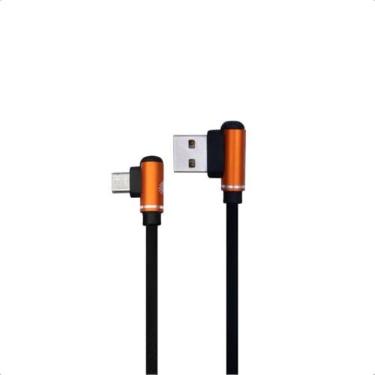 Imagem de Oex Cabo Lash 90° MicroUSB, C31 - preto, 48.7385