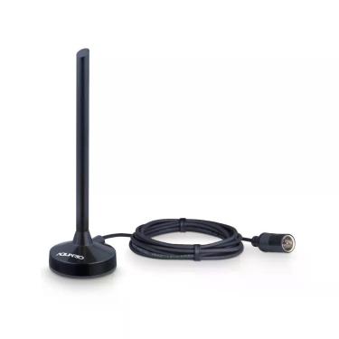 Imagem de Antena Digital Aquário DTV-100P 5 em 1 VHF UHF FM HDTV 4K com Cabo 2,5 Metros Preto