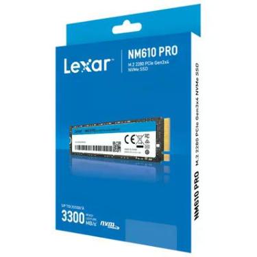 Imagem de SSD M.2 1TB Lexar Nm610 Pro 2280 Nvme 1.4 PCie Gen3x4 Lnm610p001t-rnnng 3300/2600mb/s