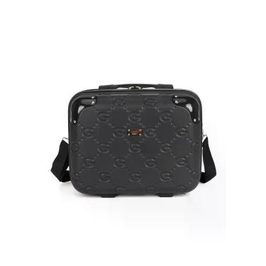 Imagem de Frasqueira Viagem Feminina Gash Luxcel FR10388GA Monograma, Preto