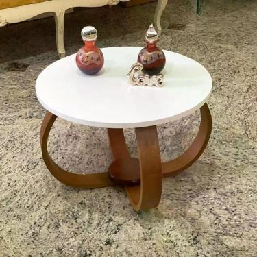 Imagem de Mesa De Centro E Lateral Pés Cebola 50x35cm Branco