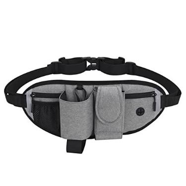 Imagem de Bolsa de cintura para corrida espova ao ar livre pochete bolsa de petiscos para cães com suporte para garrafa de água e bolso para telefone para caminhadas caminhadas treinamento