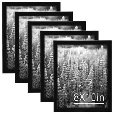 Imagem de Dyrfolm Porta-retrato 20 x 25 cm, molduras com acrílico, conjunto de molduras para galeria de parede, montagem na parede ou exibição de mesa, preto, pacote com 5